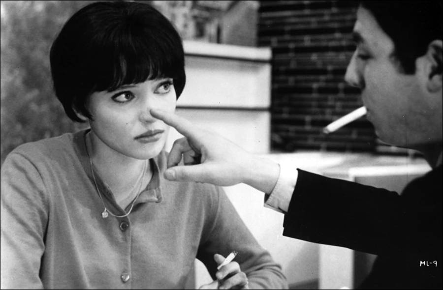 Anna Karina in a still from Jean-Luc Godard's Virve Sa Vie