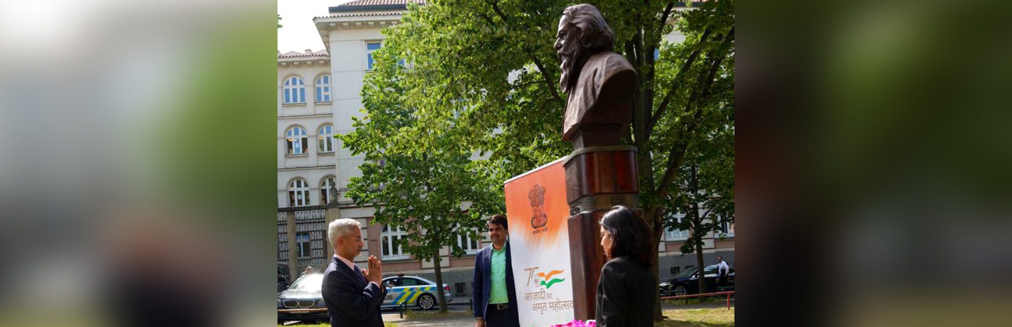 Minister of External Affairs S Jaishankar, who is in Czech Republic, paid his respects to Rabindranath Tagore in Prague global indian 