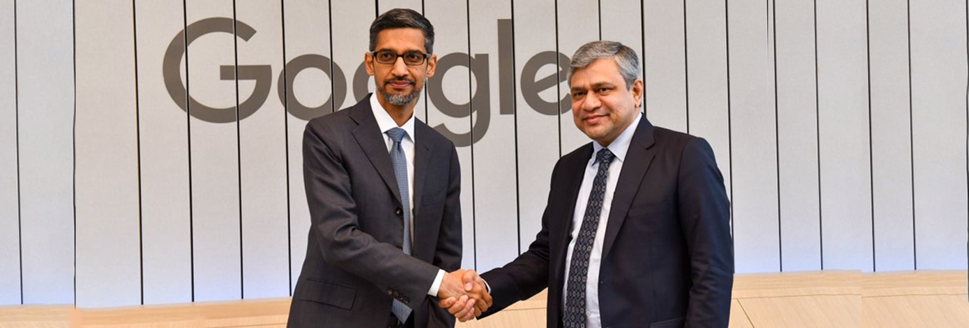 Google CEO Sundar Pichai and Union Telecom and IT Minister Ashwini Vaishnaw held a meeting at the Google headquarters