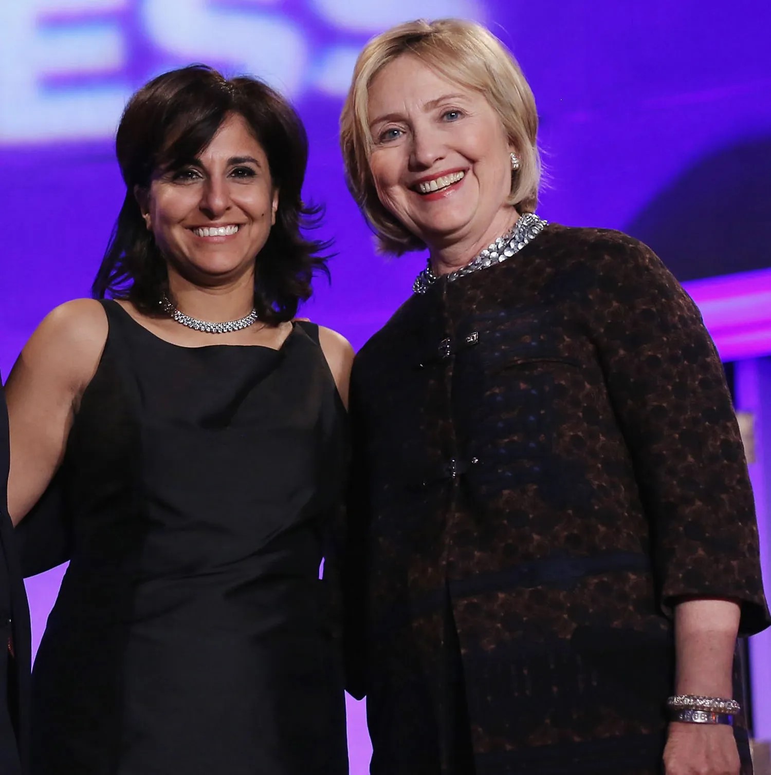 Neera Tanden with Hillary Clinton