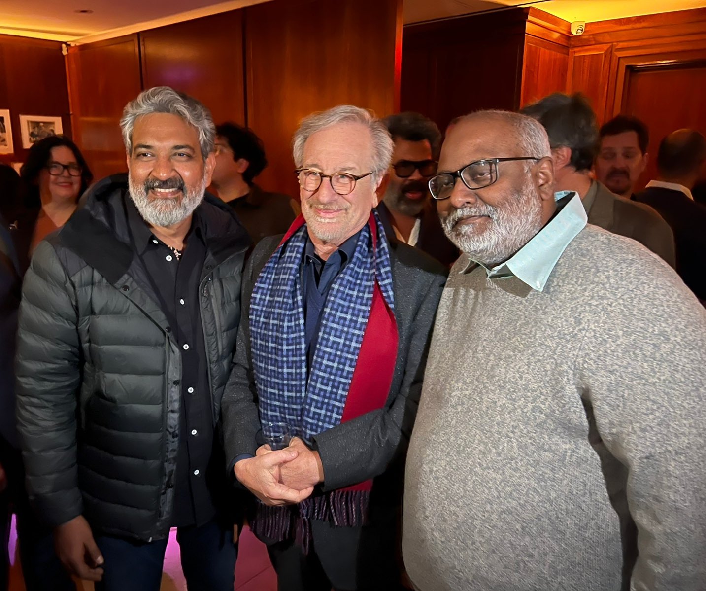 SS Rajamouli with Steven Spielberg