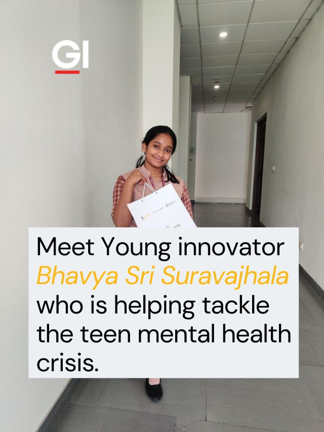 Meet young innovator Bhavya Sri Suravajhala, who is helping tackle the teen mental health crisis.