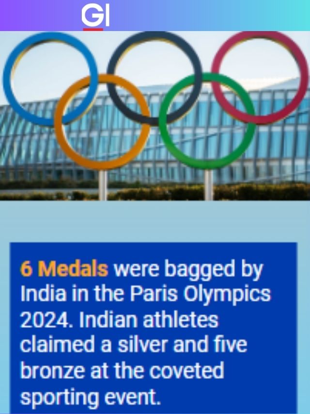 6 Medals were bagged by India in the Paris Olympics 2024.