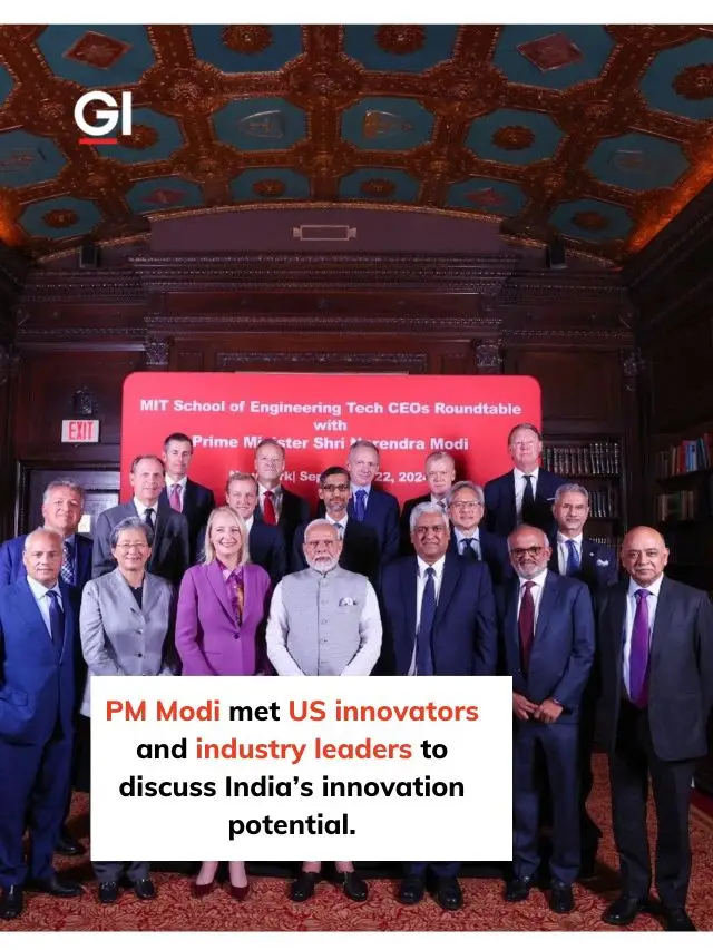 PM Narendra Modi met with Tech CEO’s in New York.