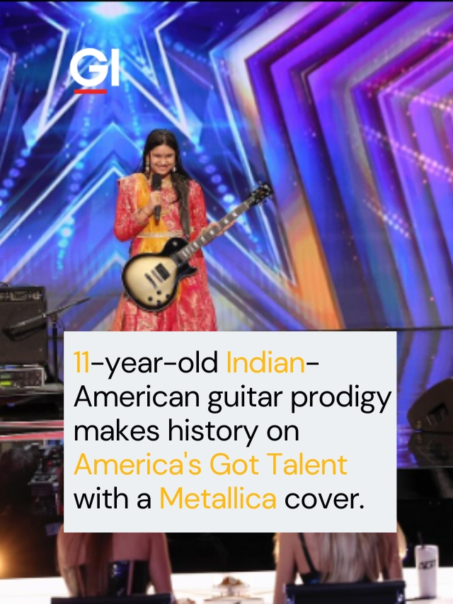 11-year-old Indian-American guitar prodigy makes history in America’s Got Talent with a Metallica cover