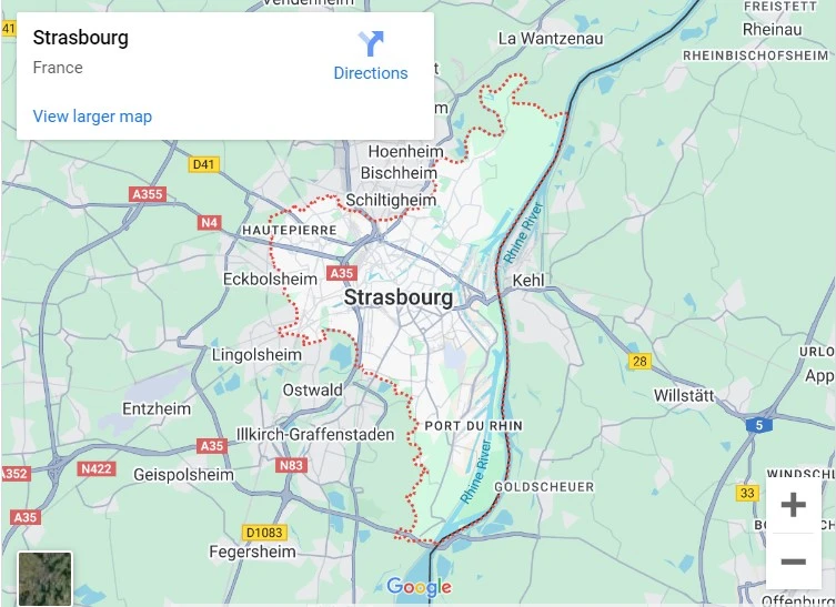 Strasbourg-Map