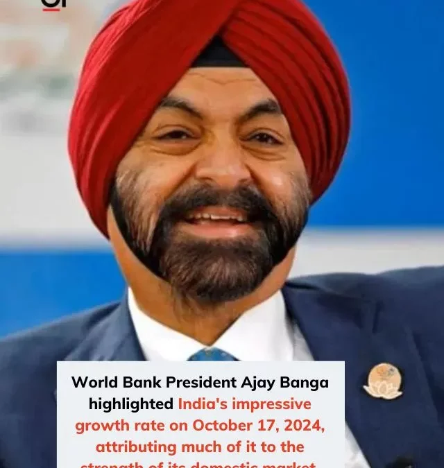 India’s growth rate among the shiniest parts of the world economy: Ajay Banga