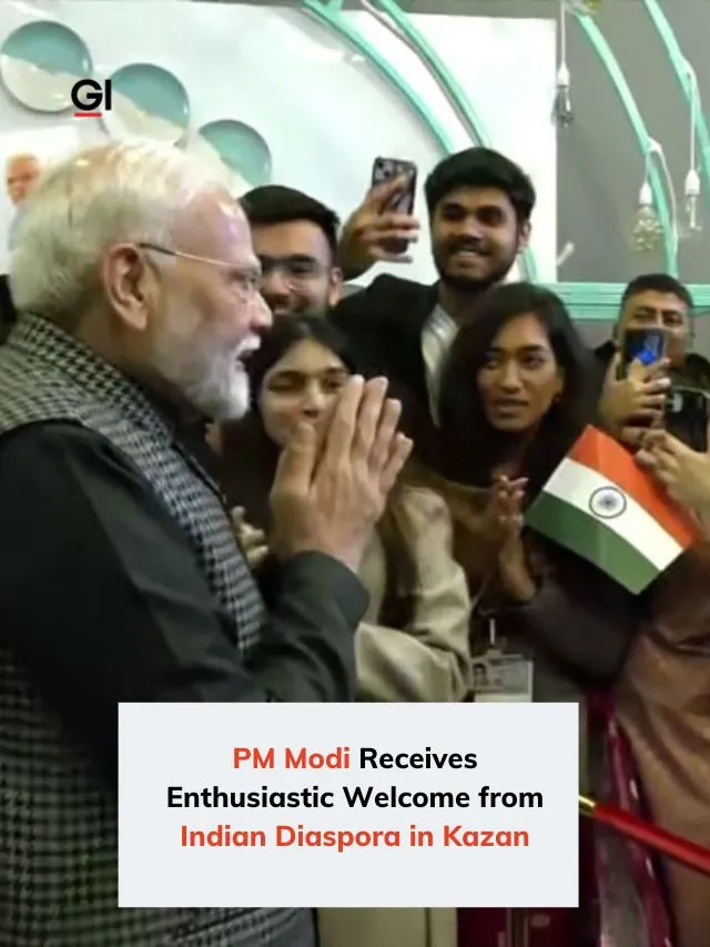 PM Modi receives a rousing welcome from Indian diaspora in Russia