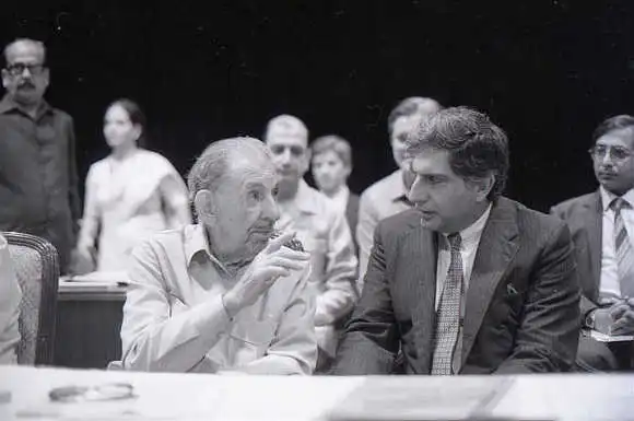 Ratan Tata with JRD Tata