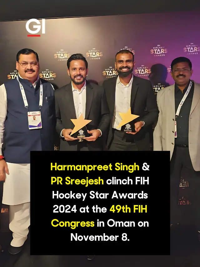 Harmanpreet Singh & PR Sreejesh clinch FIH Hockey Star Awards 2024 at the 49th FIH Congress in Oman on November 8.