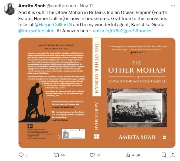 Indian author | amrita Shah | Global Indian