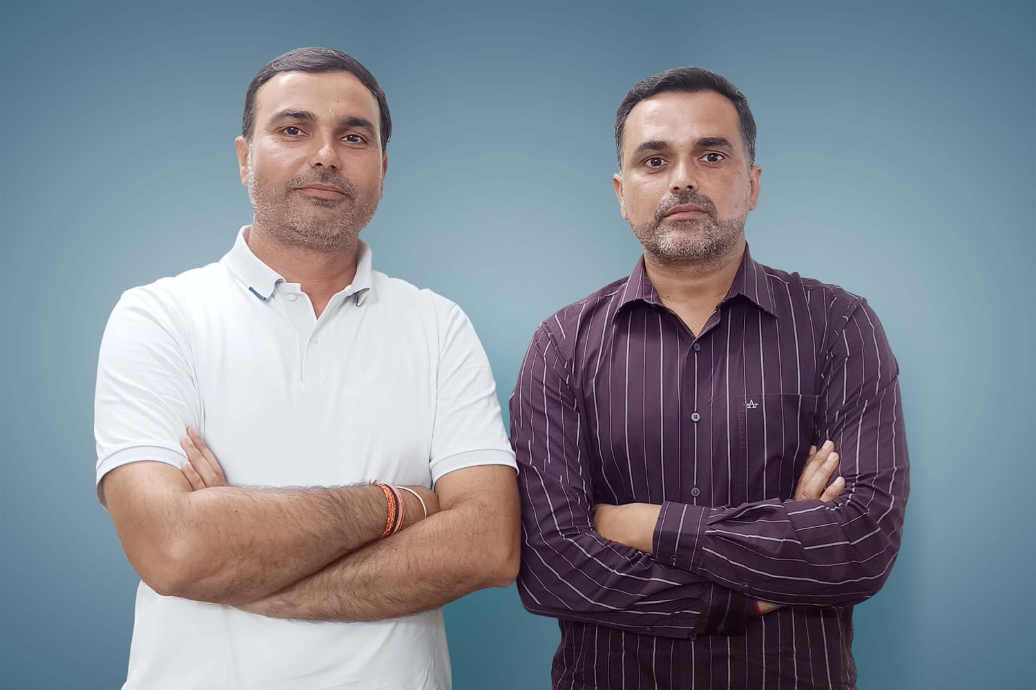 Arvind Godara and Ajeet Godara, co-founders of Natureland Organics