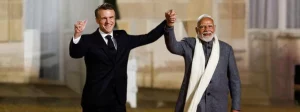 Prime Minister Modi received a warm welcome from President Macron in Paris ahead of the AI summit.