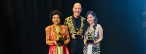 Indian American vocalist Chandrika Tandon along with flutist Wouter Kellerman and cellist Eru Matsumoto has won the Grammy for Best New Age, Ambient, or Chant Album for their album Triveni