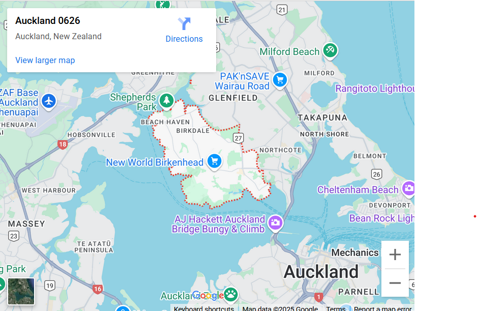 Auckland map 