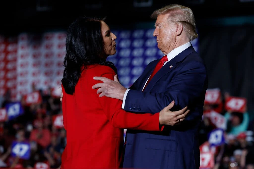 Tulsi Gabbard with Trump