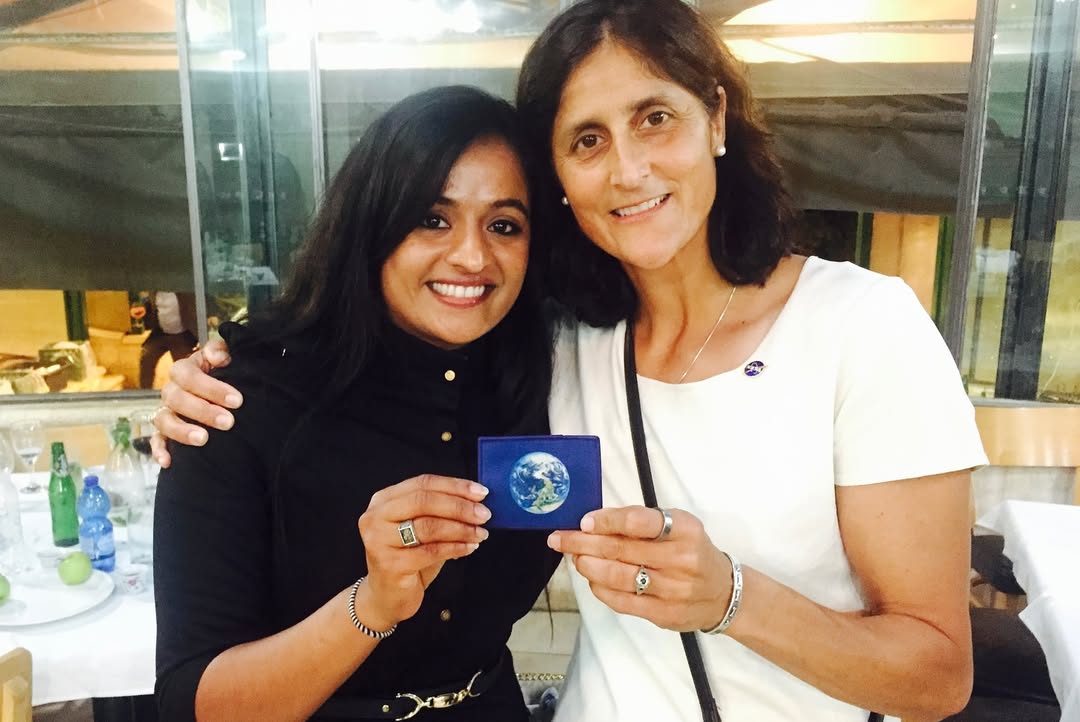 Dr Kavya Manyapu with Sunita Williams 