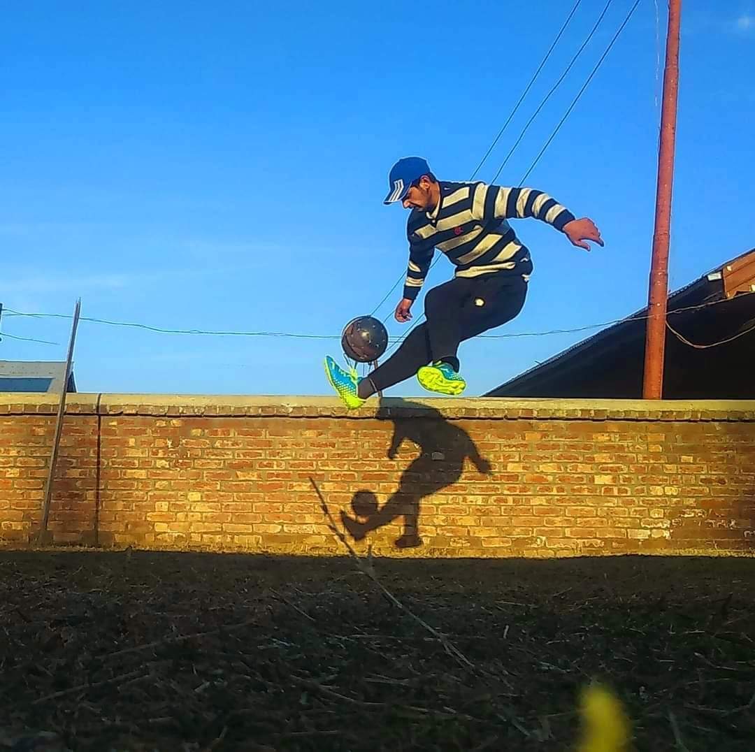 Shah Huzaib, footballer and trick-shot artiste