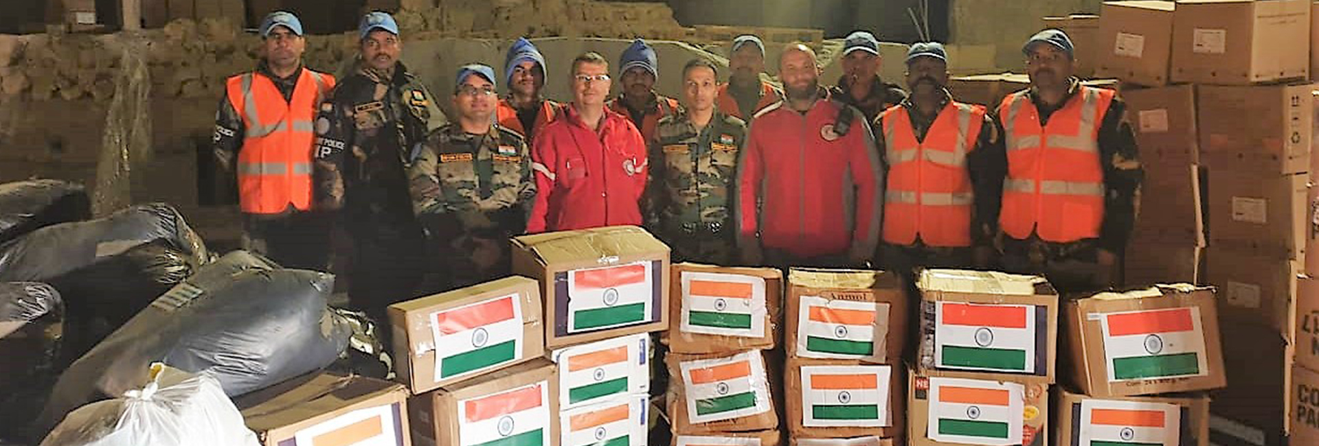 Indian peacekeepers have been deployed in Aleppo, Syria, to assist in the aftermath of the earthquake.