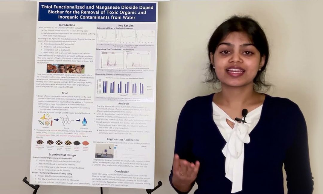 Eshani Jha: The teen’s bio-waste filtration device can increase access to clean water