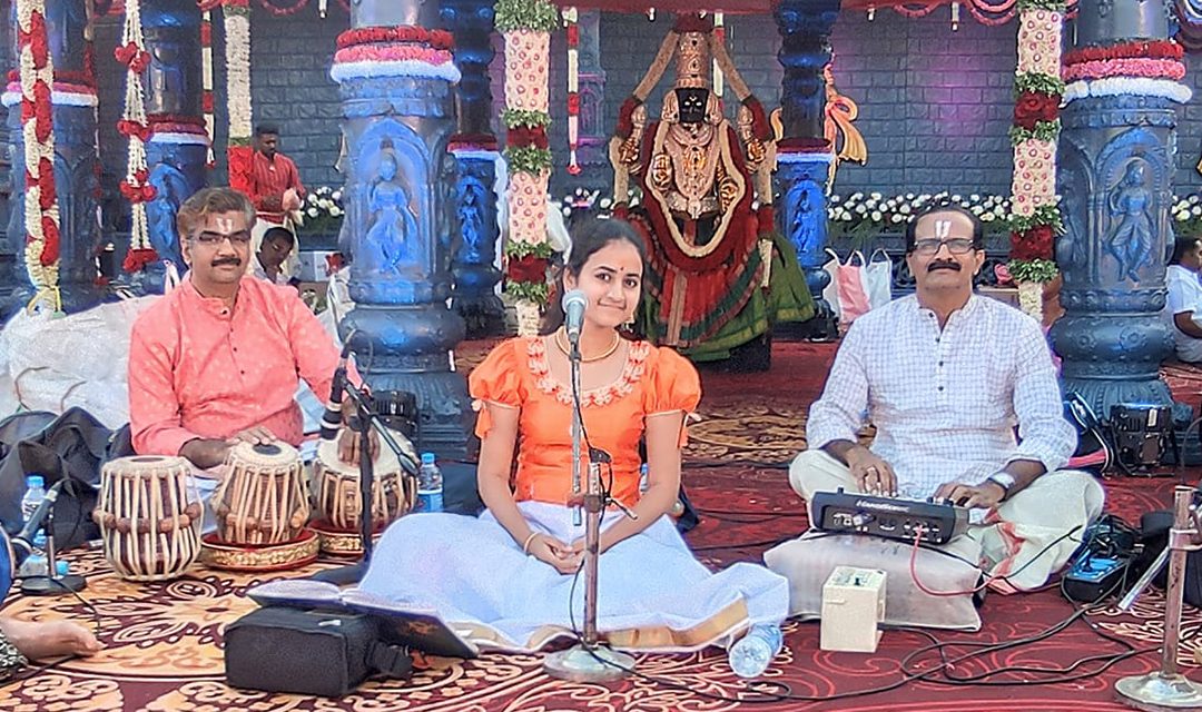 Sooryagayathri: The Carnatic prodigy shining as the star of spiritual music