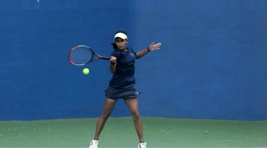 The young ace: Pushti Laddha is one of India’s most promising young tennis stars