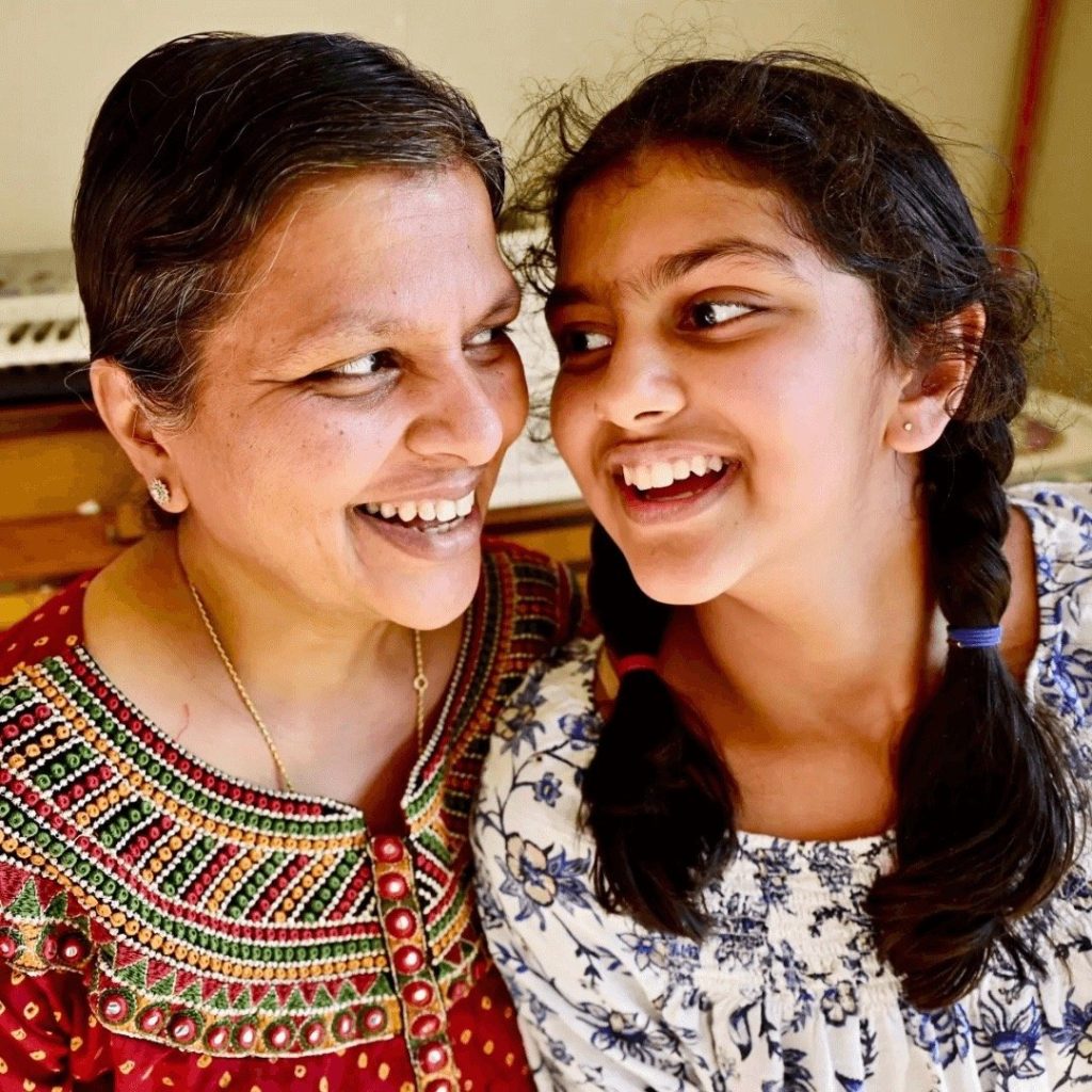 Madhvi Chittoor with her mom