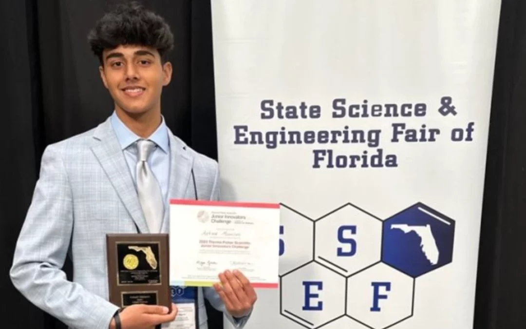 Aakash Manaswi named in the top 10 of the 3M Young Scientist challenge for eco-friendly pesticide